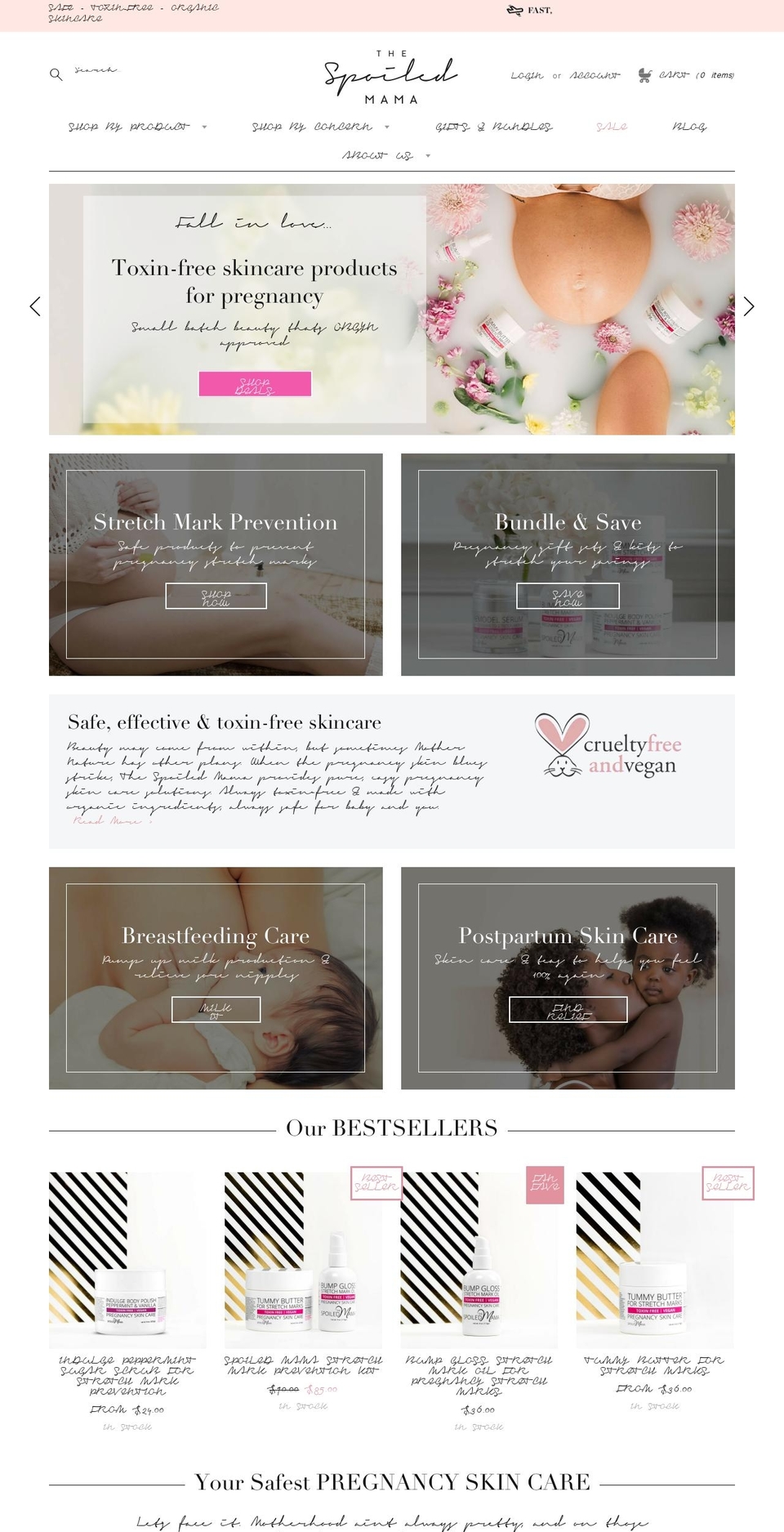 Impact Shopify theme site example thespoiledmama.com