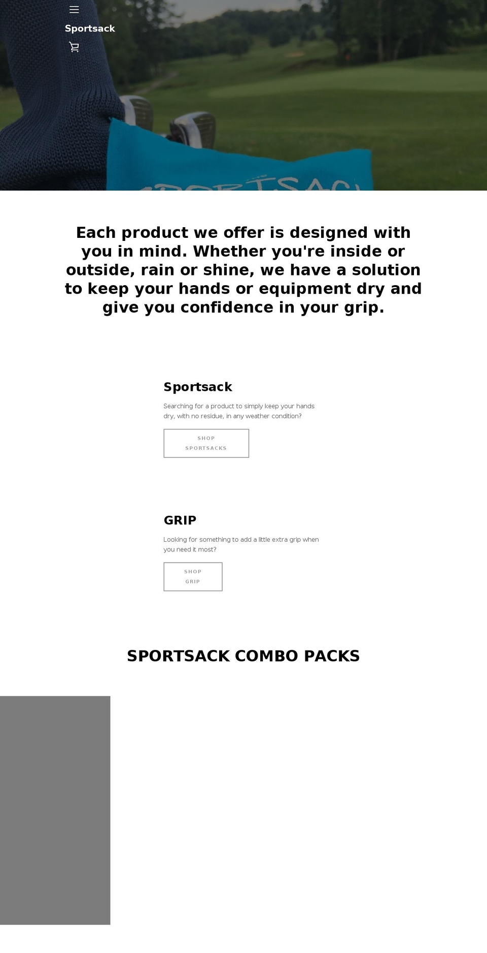 thesportsack.com — Shopify storefront screenshot