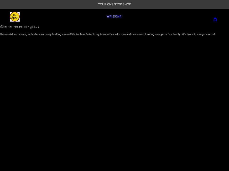 thespotshops.com shopify website screenshot