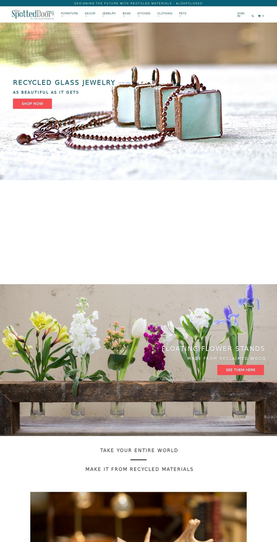 thespottedoor.com shopify website screenshot