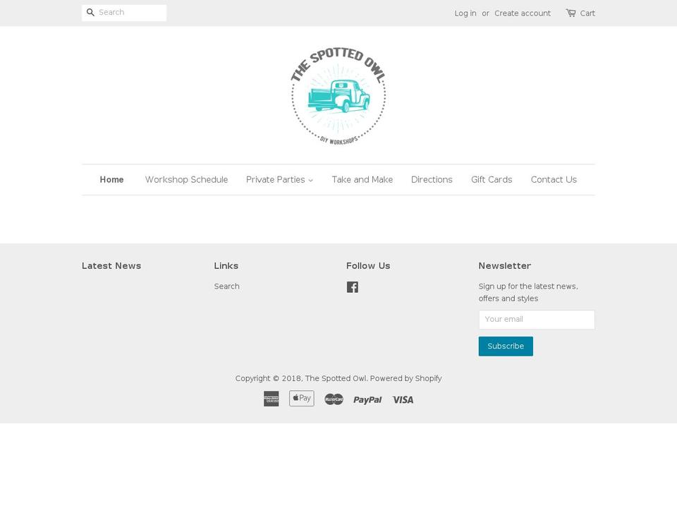 thespottedowl.ca shopify website screenshot