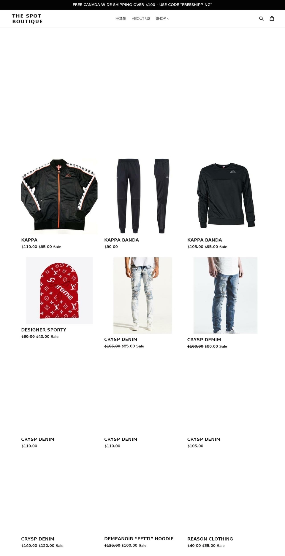 thespottoronto.com — Shopify storefront screenshot