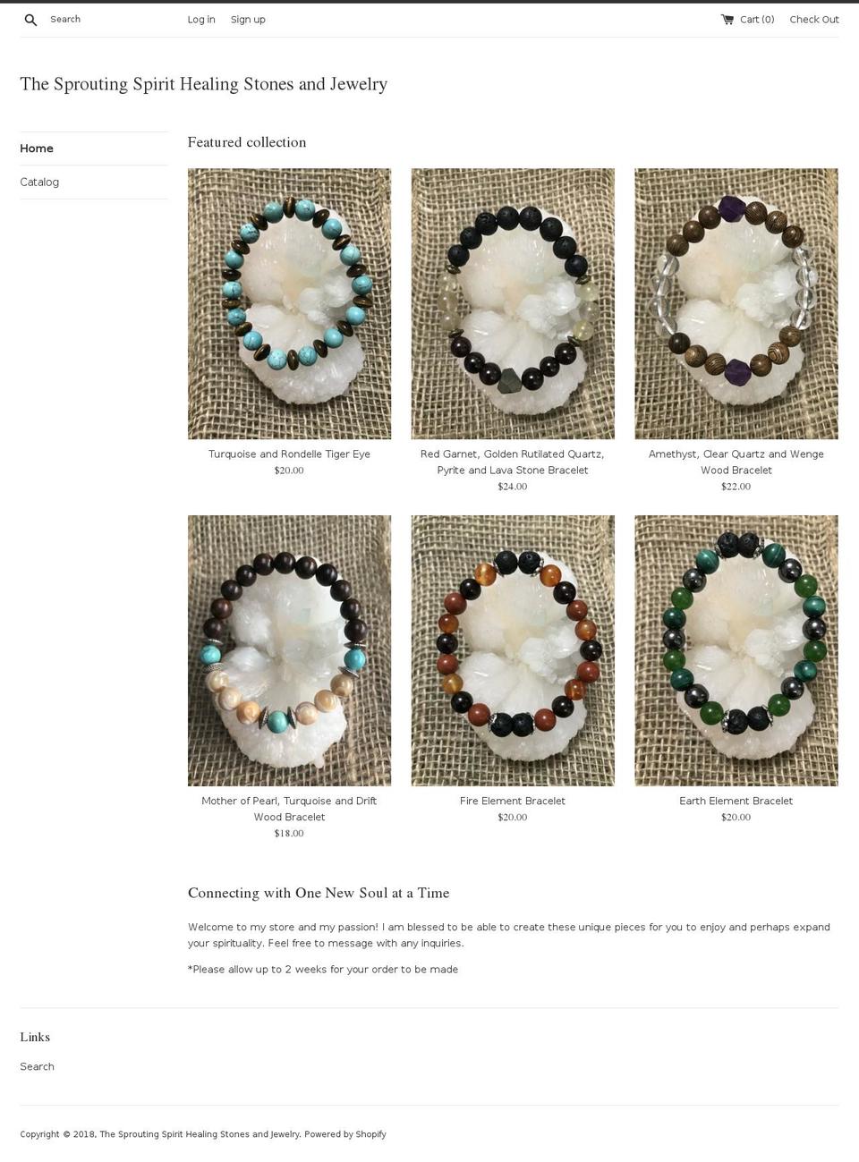 thesproutingspirit.com — Shopify storefront screenshot