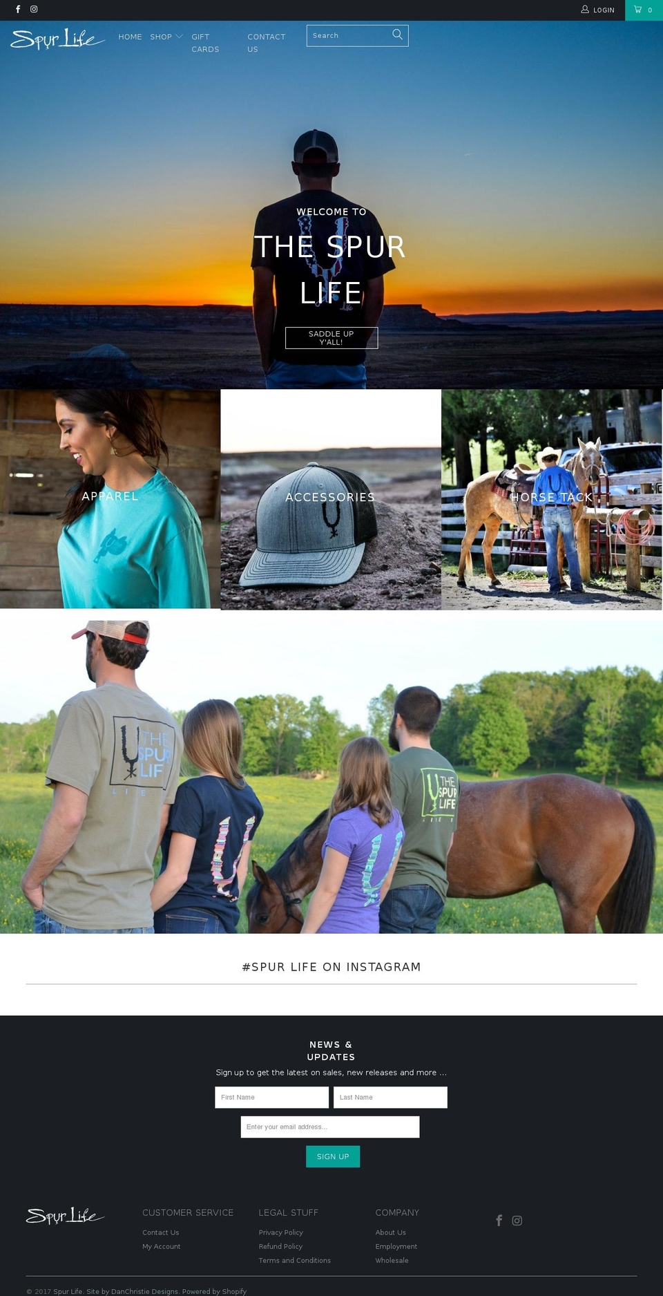 thespurlife.com shopify website screenshot