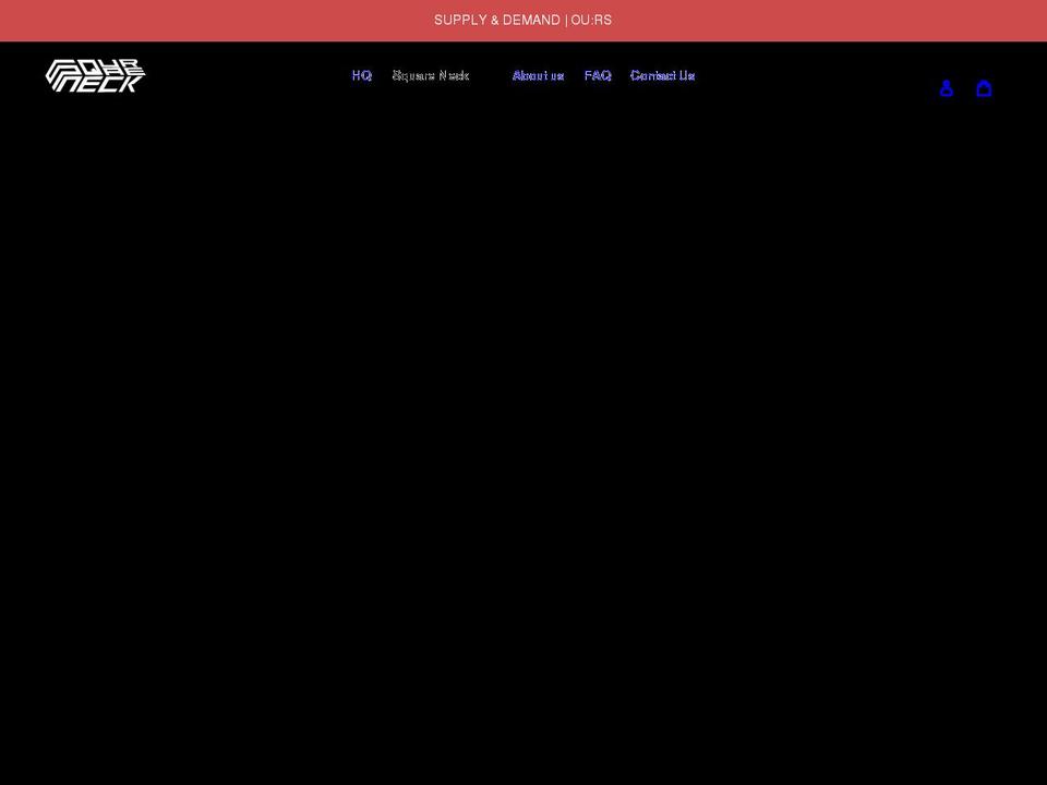 thesquareneck.com shopify website screenshot