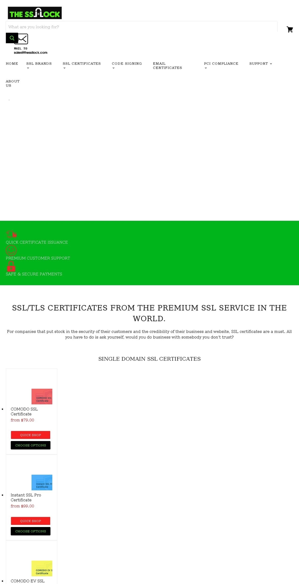thessllock.com shopify website screenshot