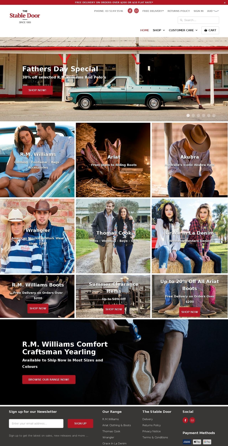 thestabledoor.com.au shopify website screenshot