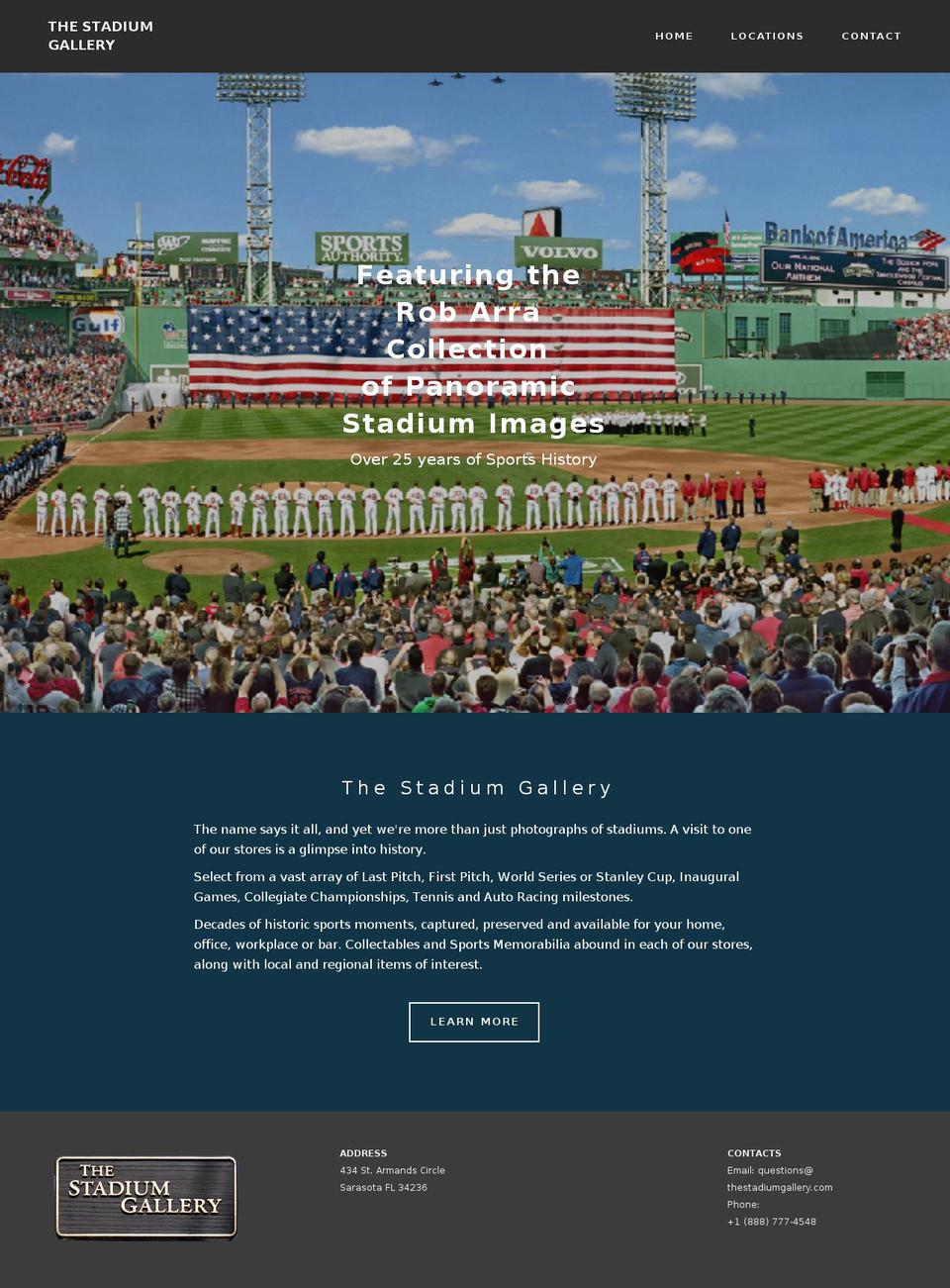 stadium-gallery Shopify theme site example thestadiumgallery.com