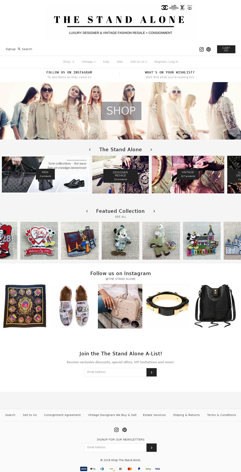 thestandalone.com shopify website screenshot