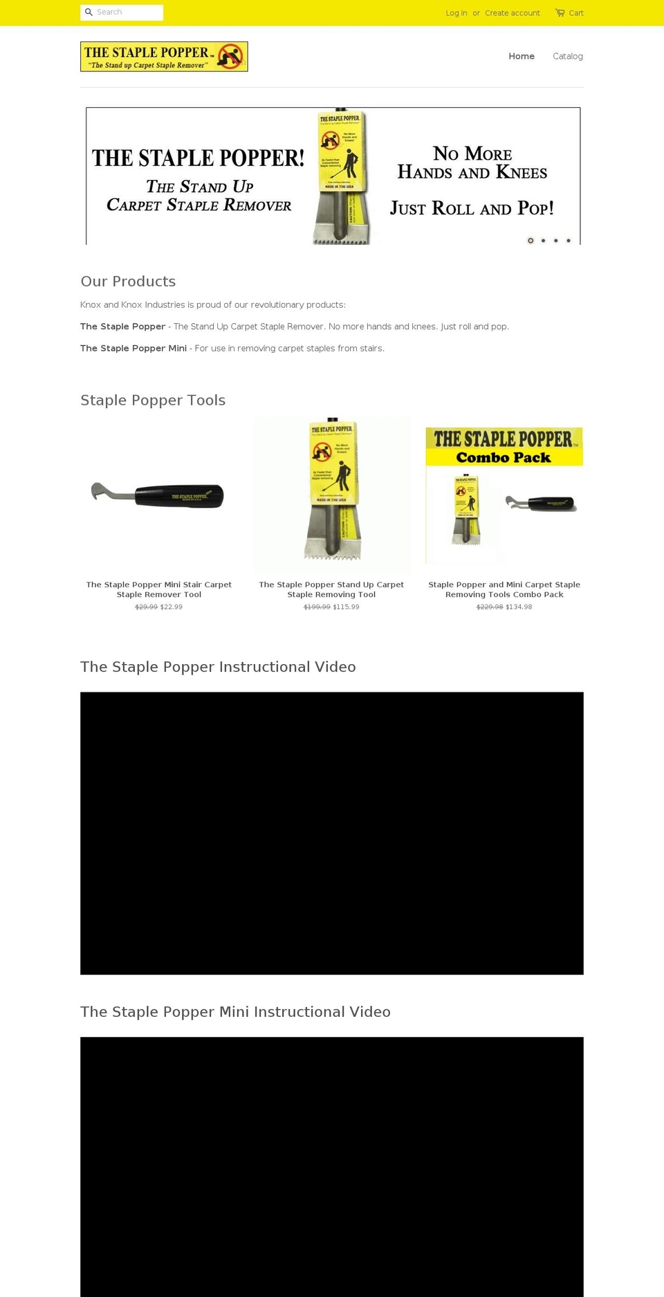 thestaplepopper.com shopify website screenshot