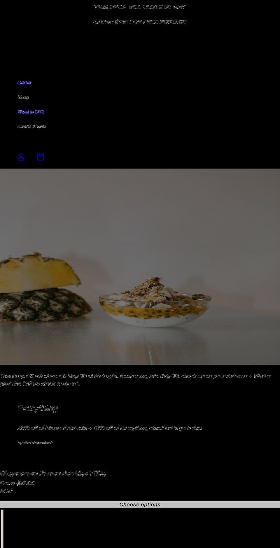 thestaplestore.myshopify.com shopify website screenshot