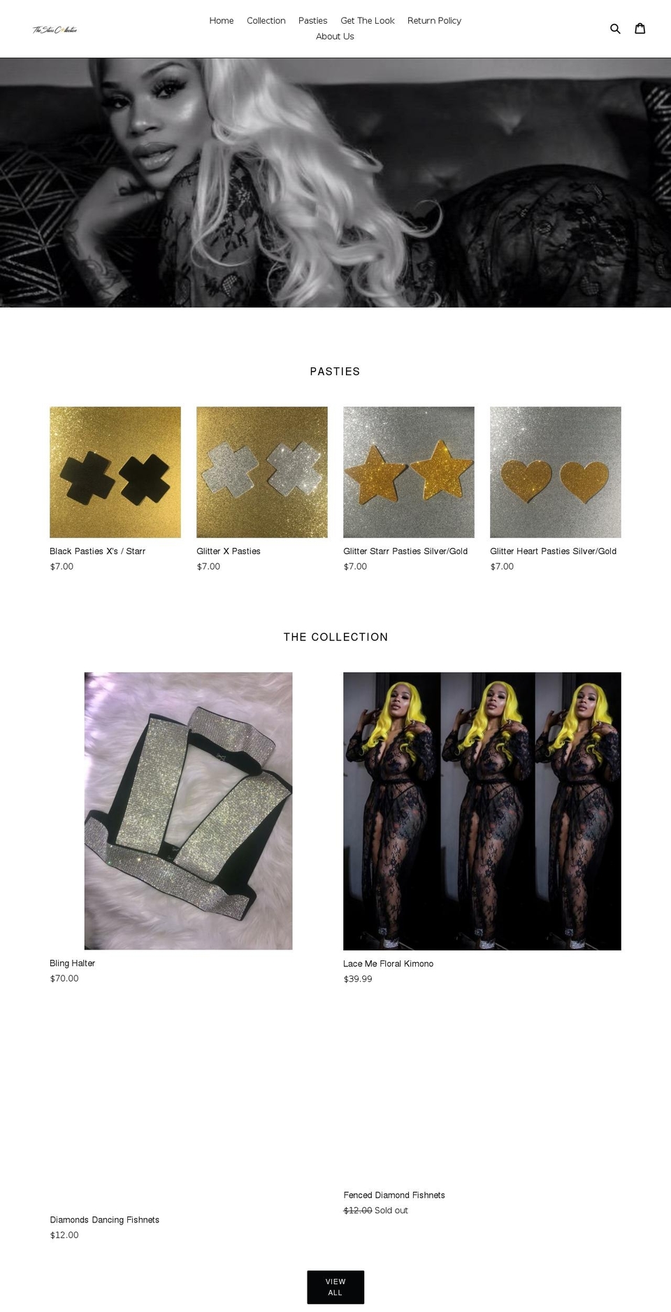 thestarrcollection.com — Shopify storefront screenshot