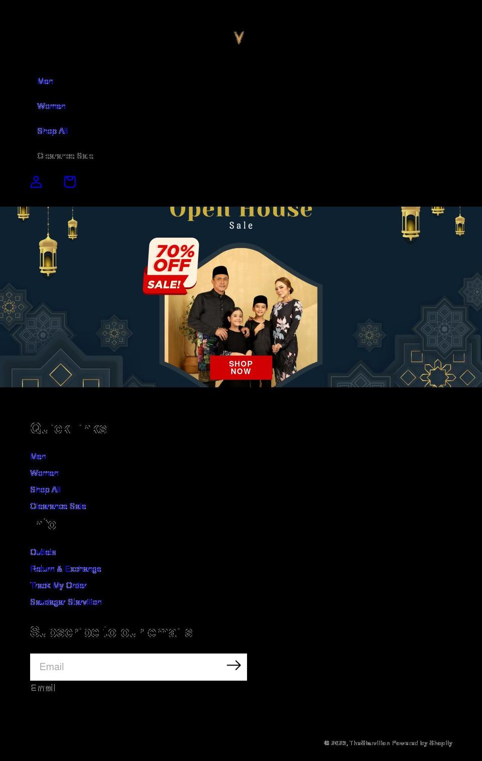 thestarvilion.com shopify website screenshot