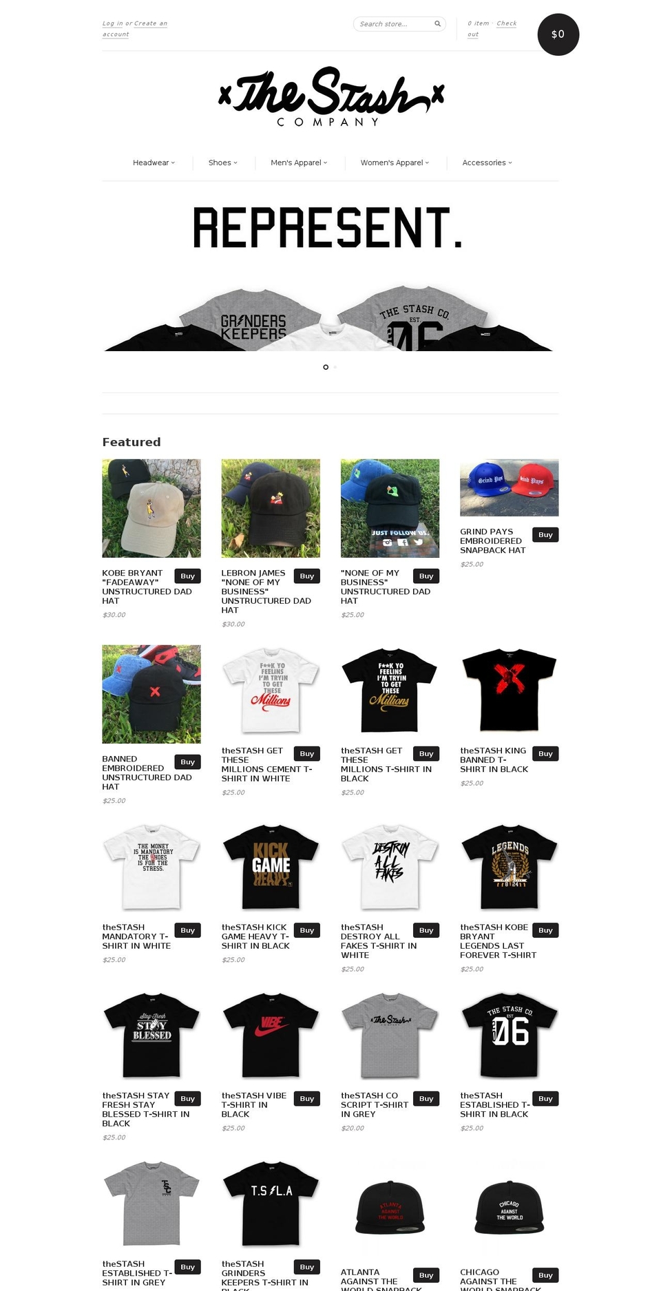 thestashonline.com shopify website screenshot