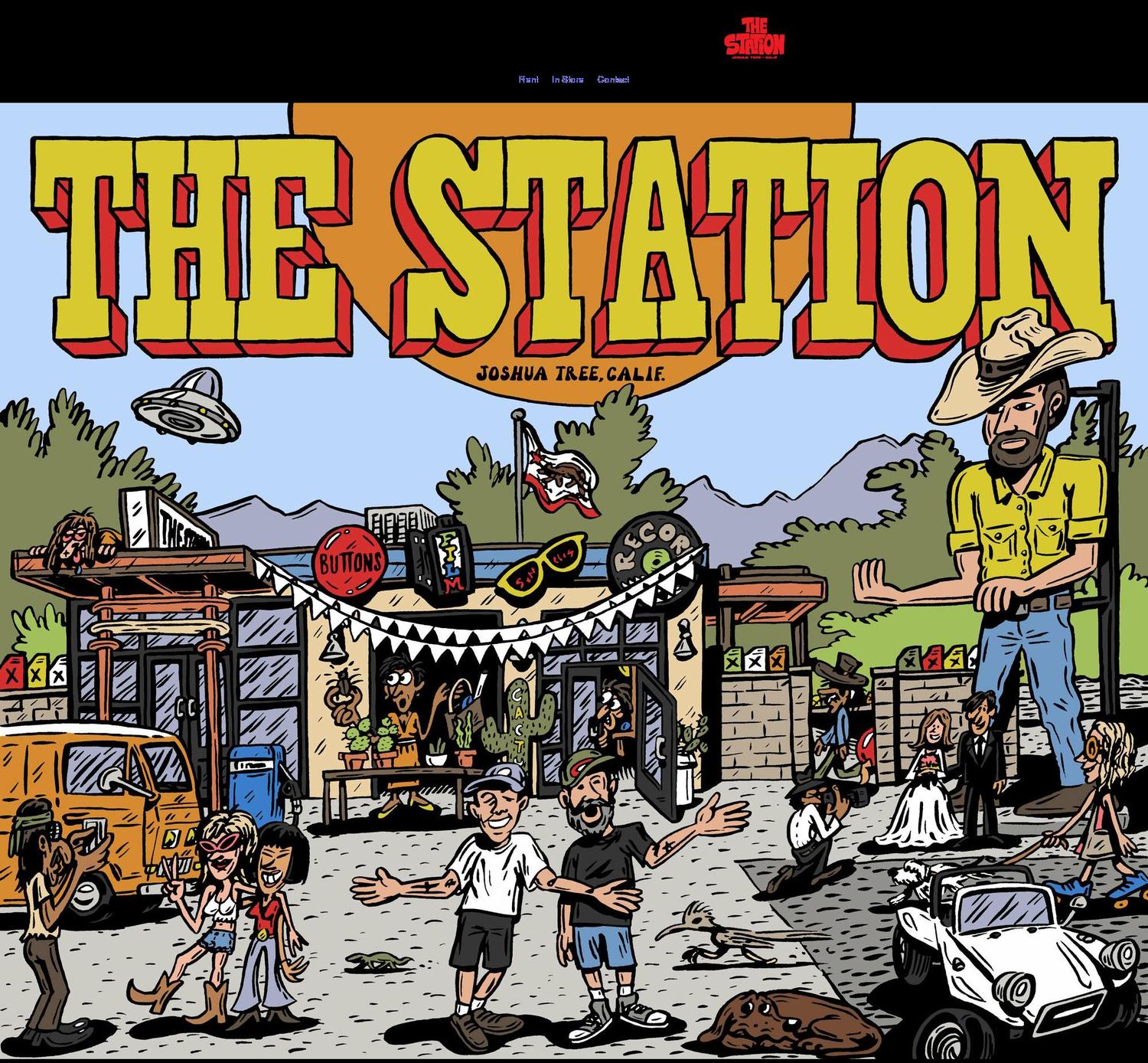 thestationjoshuatree.com shopify website screenshot