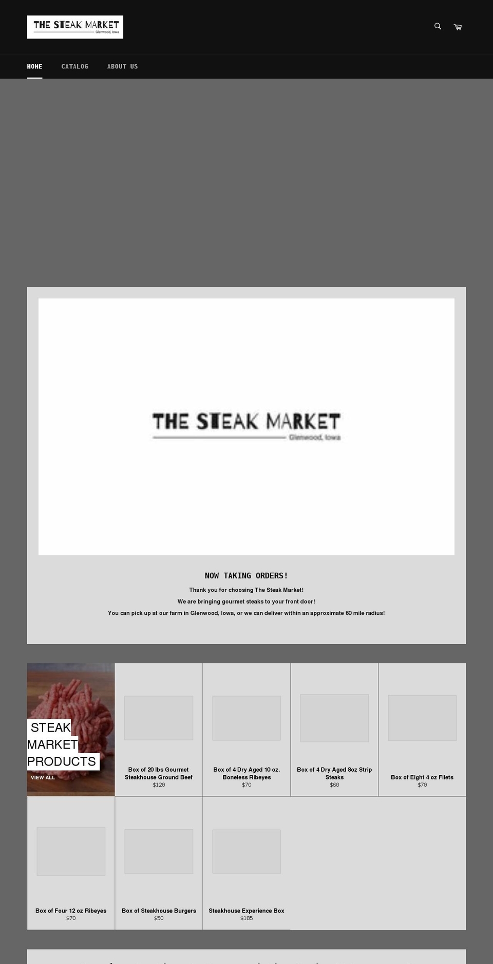 thesteakmarket.store shopify website screenshot