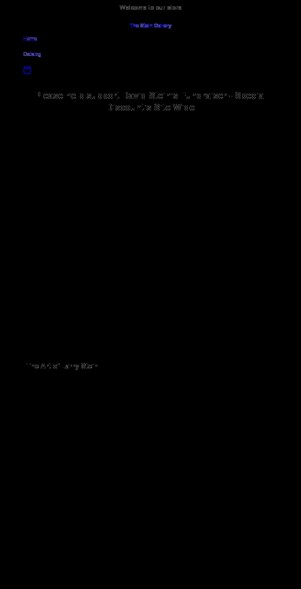 thesteingallery.com shopify website screenshot