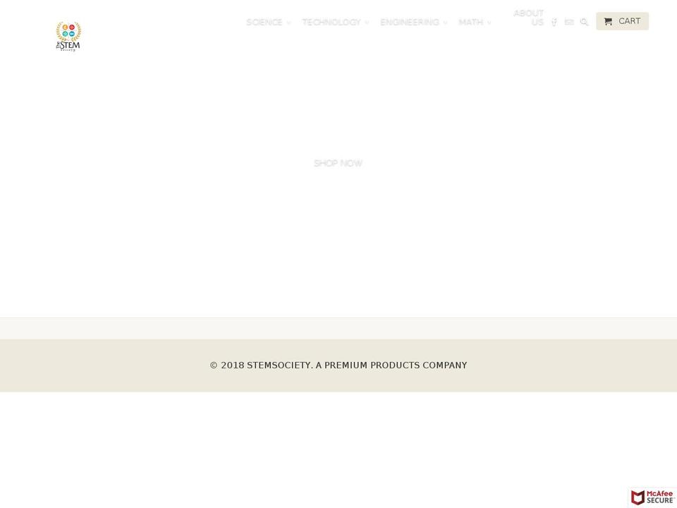 thestemsociety.com — Shopify storefront screenshot