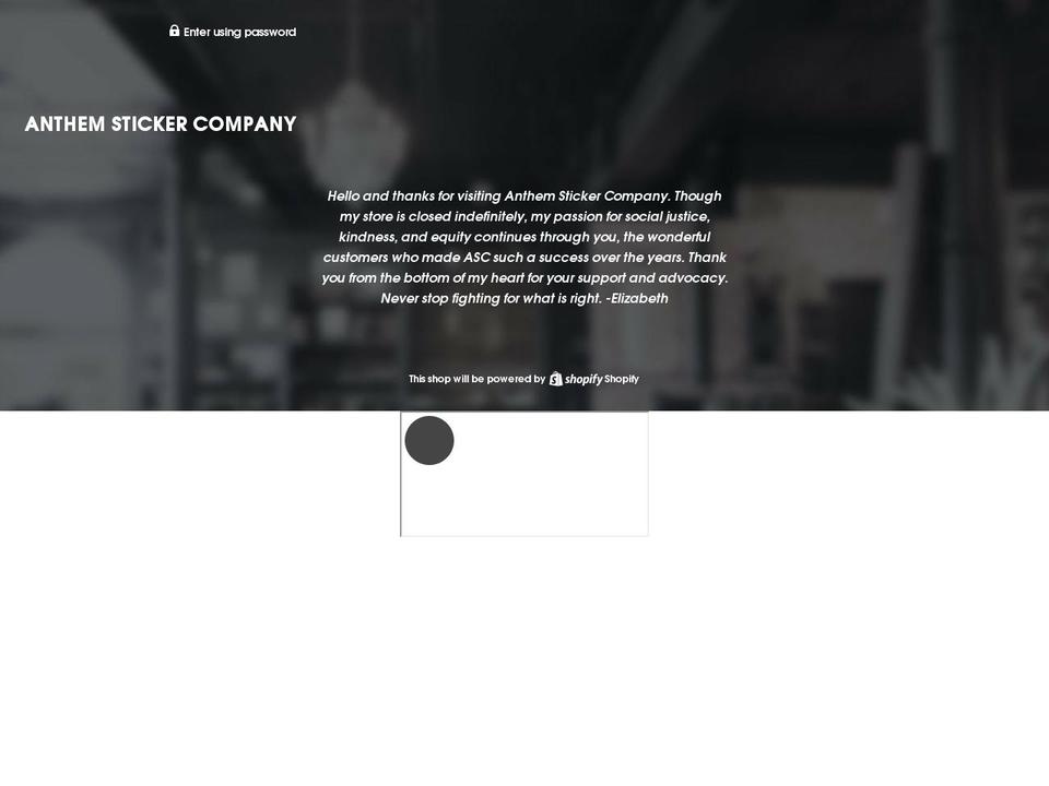 thestickerfiend.com — Shopify storefront screenshot