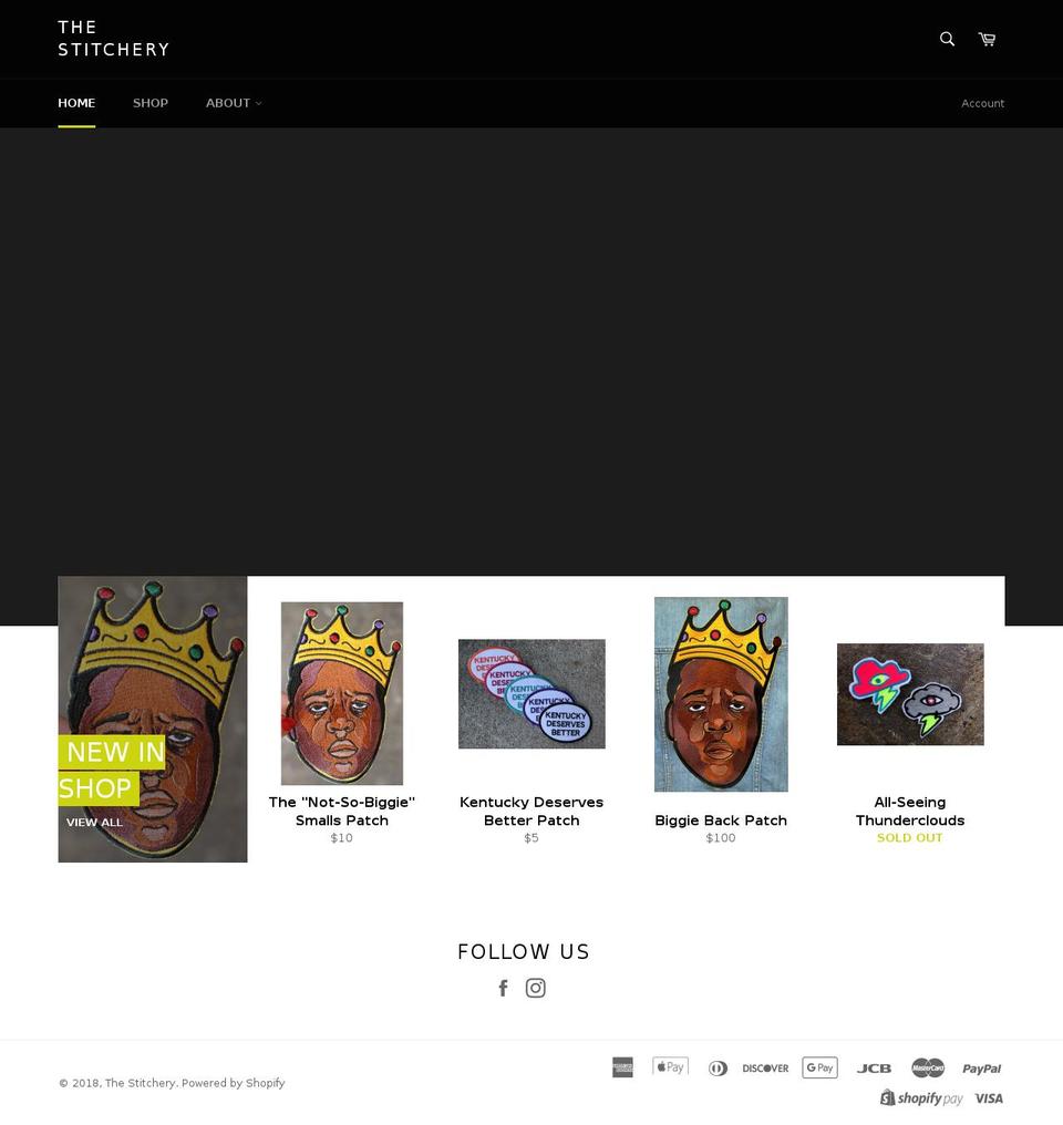 thestitcheryky.com — Shopify storefront screenshot