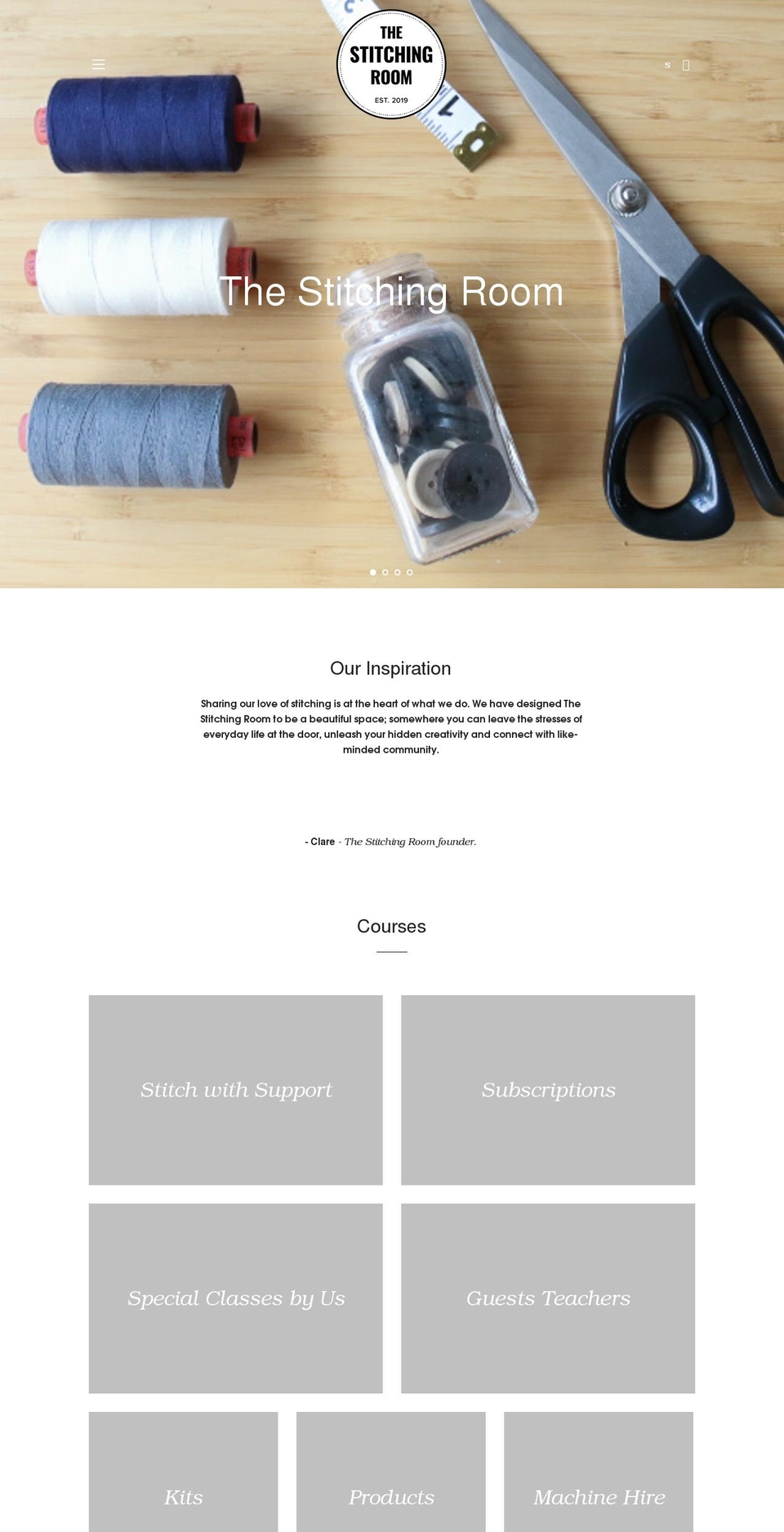 thestitchingroomcanberra.com.au shopify website screenshot