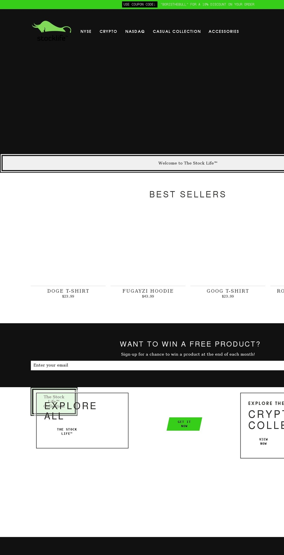TheStockLife™ with Installments message Shopify theme site example thestocklife.com