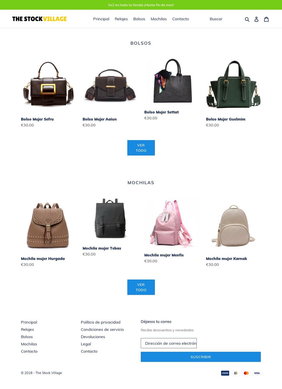 thestockvillage.com — Shopify storefront screenshot