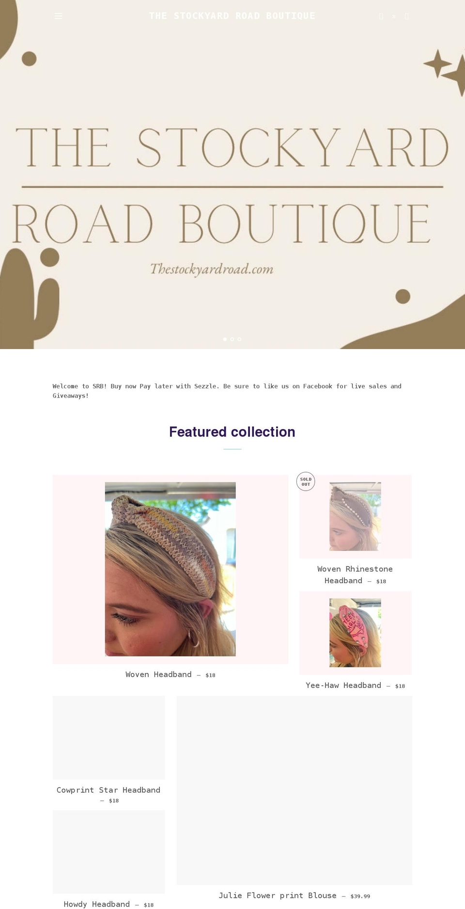 thestockyardroad.com shopify website screenshot