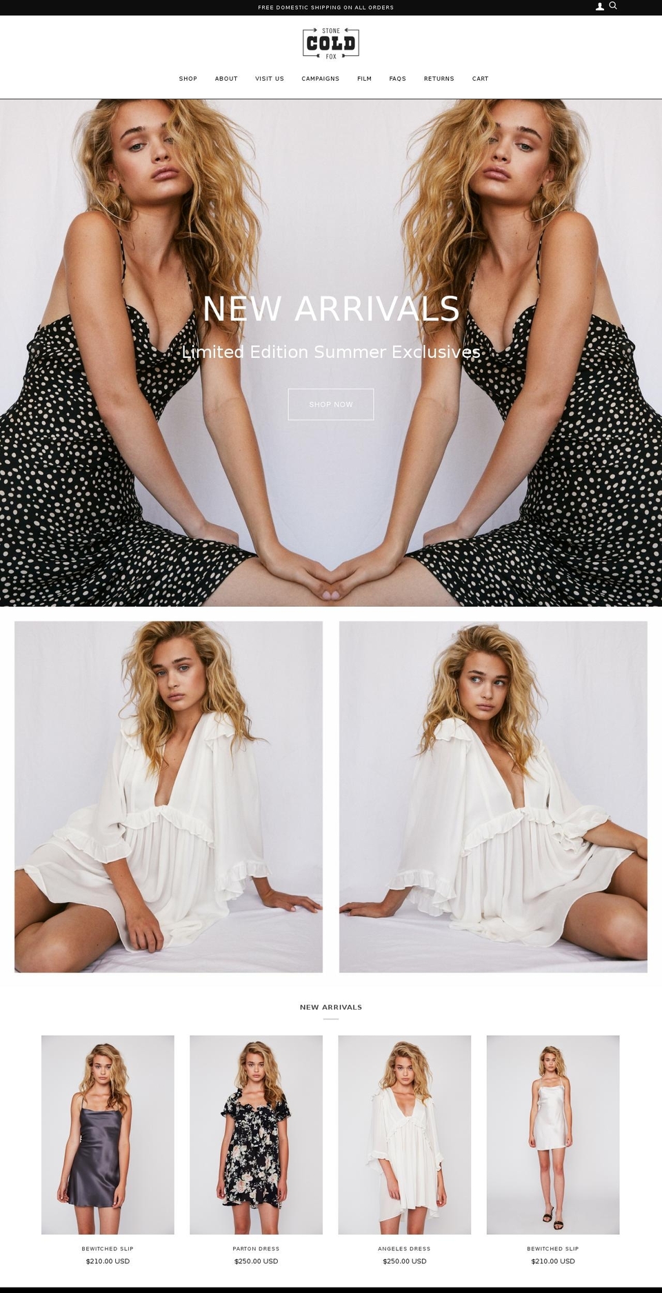 thestonecoldfox.com — Shopify storefront screenshot