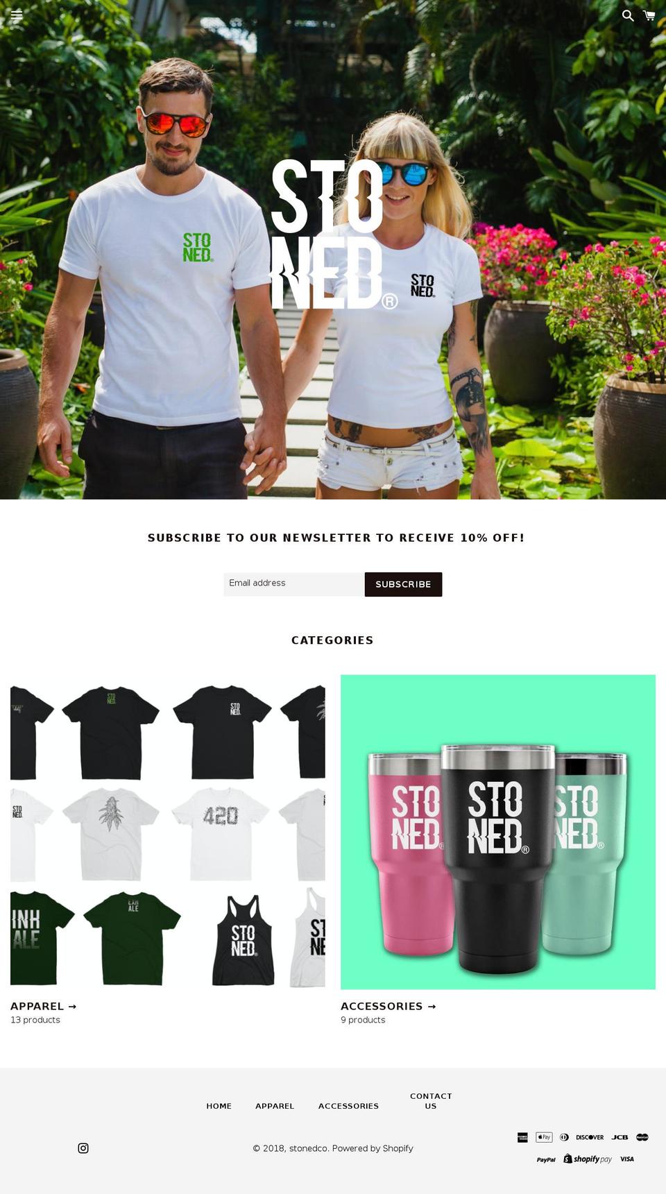 thestonedco.com — Shopify storefront screenshot
