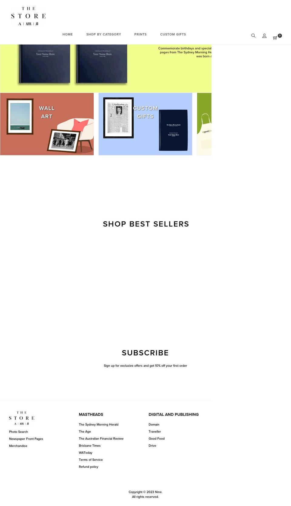 Source code Shopify theme site example thestore.com.au