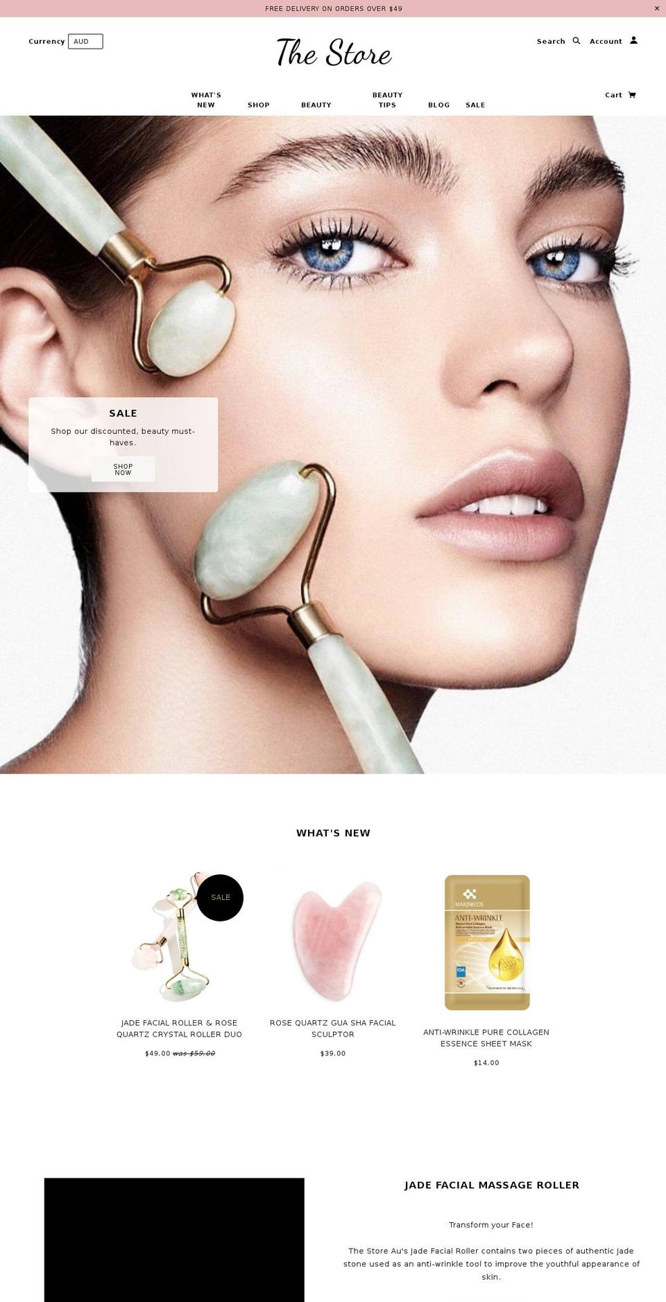 thestoreau.com — Shopify storefront screenshot