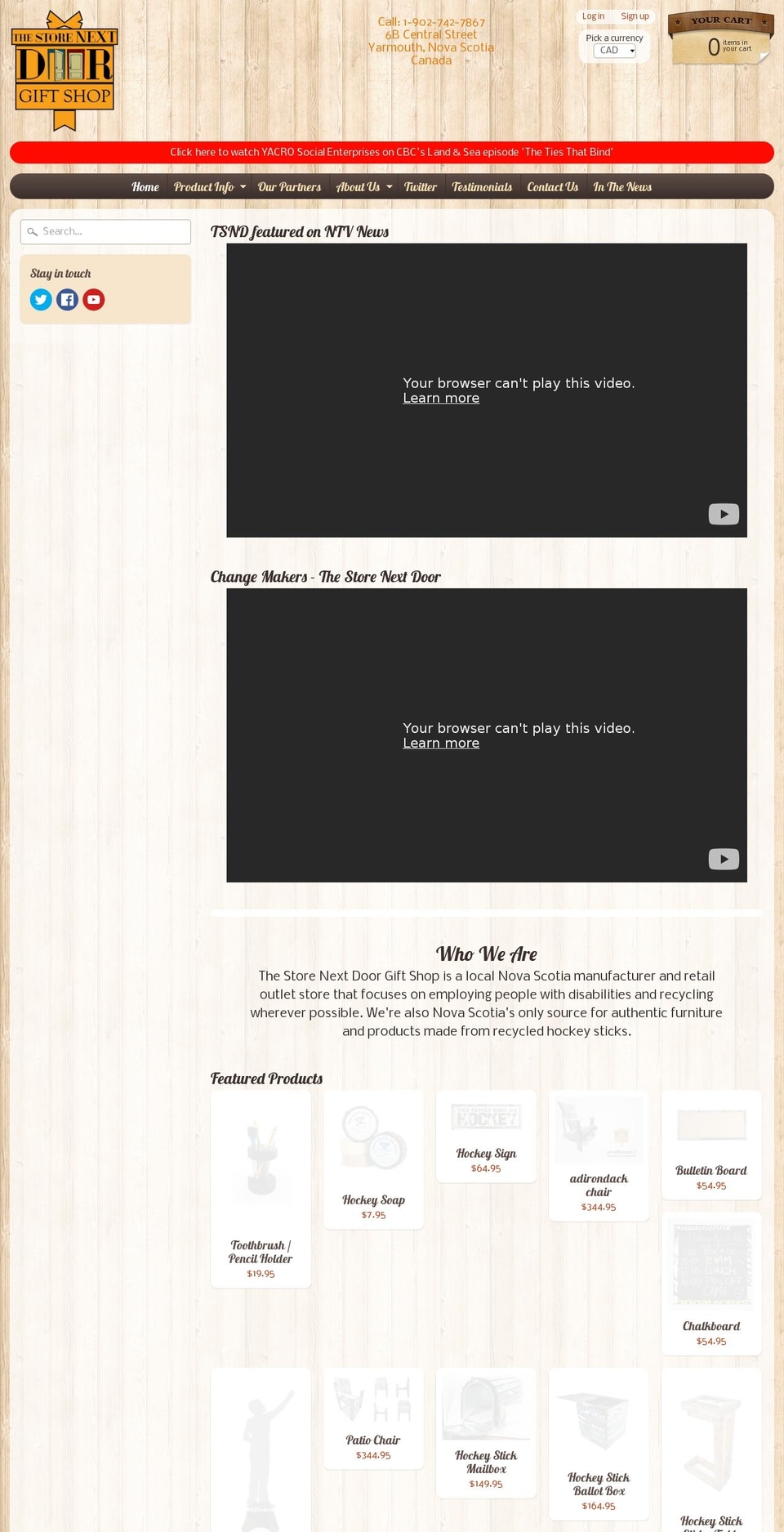 thestorenextdoor.ca shopify website screenshot