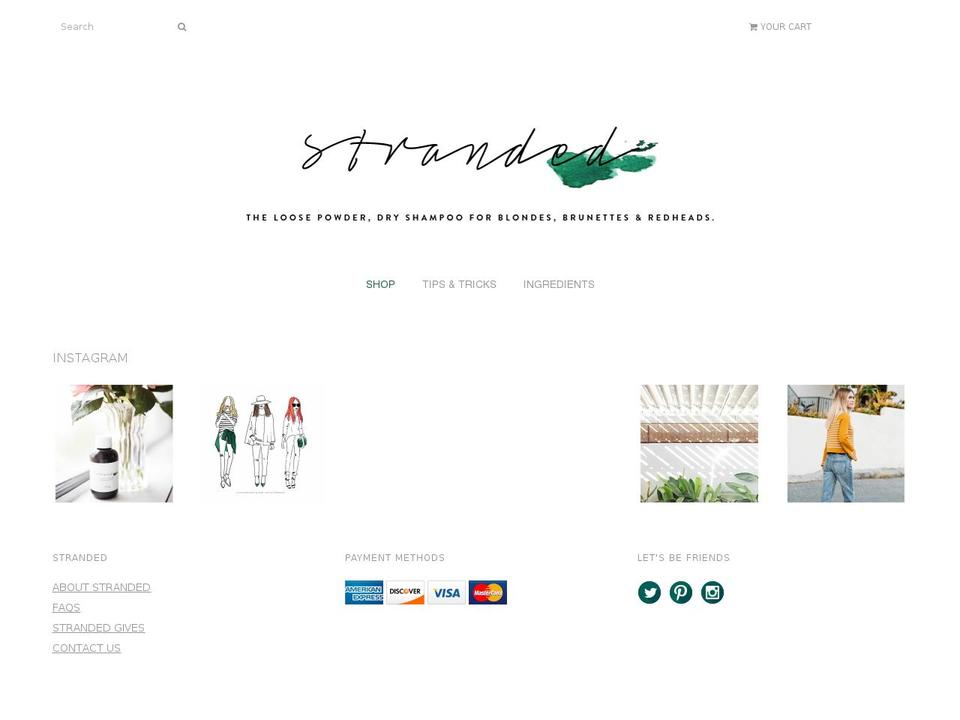Be Yours Shopify theme site example thestrandedshop.com