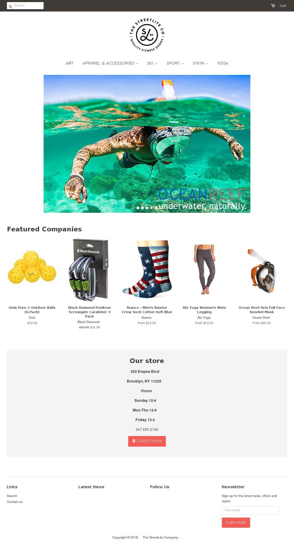 thestreetlitecompany.com shopify website screenshot