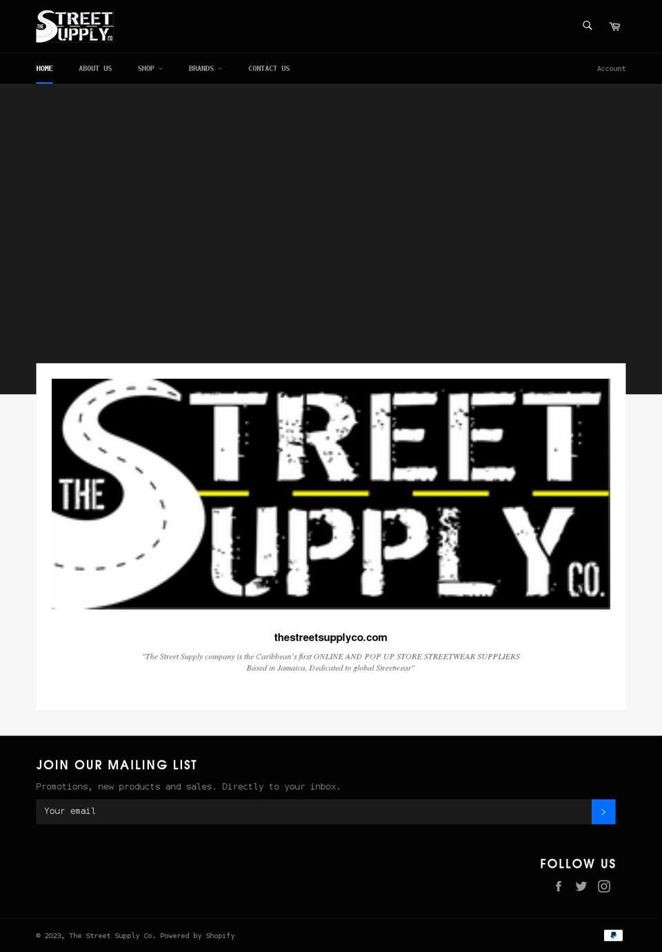 thestreetsupplyco.com shopify website screenshot