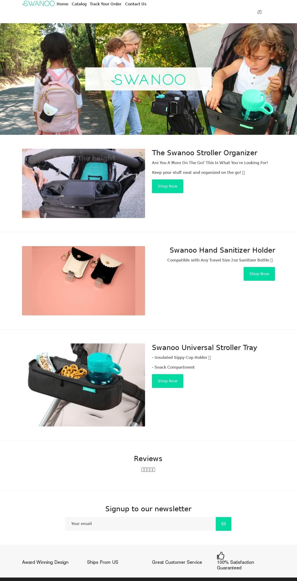 Store Shopify theme site example thestrollerorganizer.com