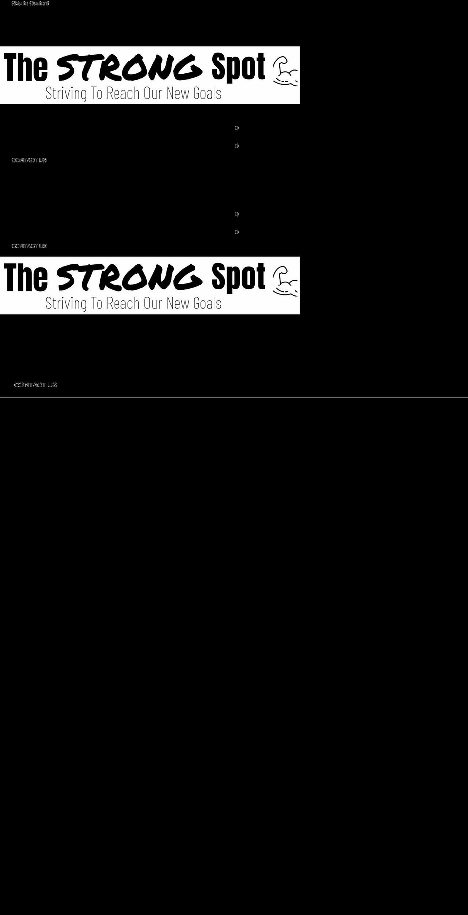 thestrongspot.com — Shopify storefront screenshot