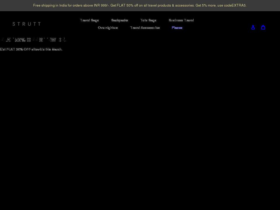 thestruttstore.com shopify website screenshot