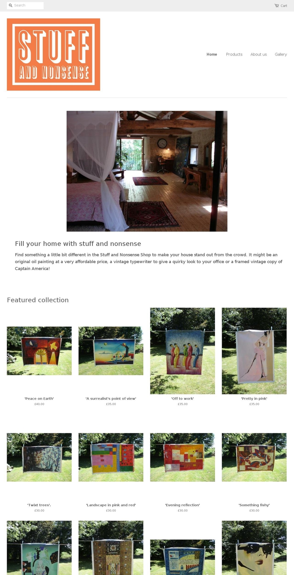 thestuffandnonsenseshop.com — Shopify storefront screenshot
