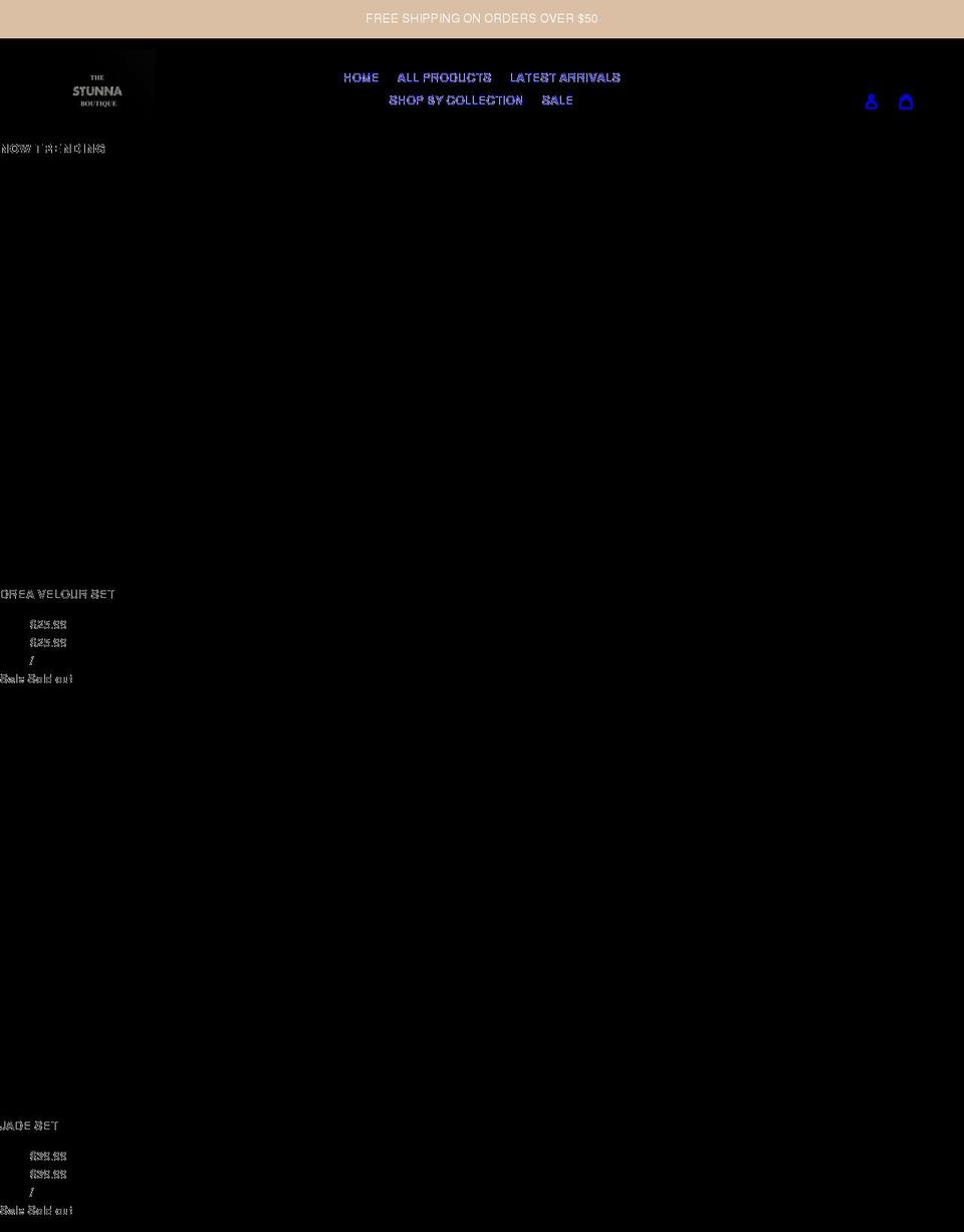 thestunnaboutique.com shopify website screenshot