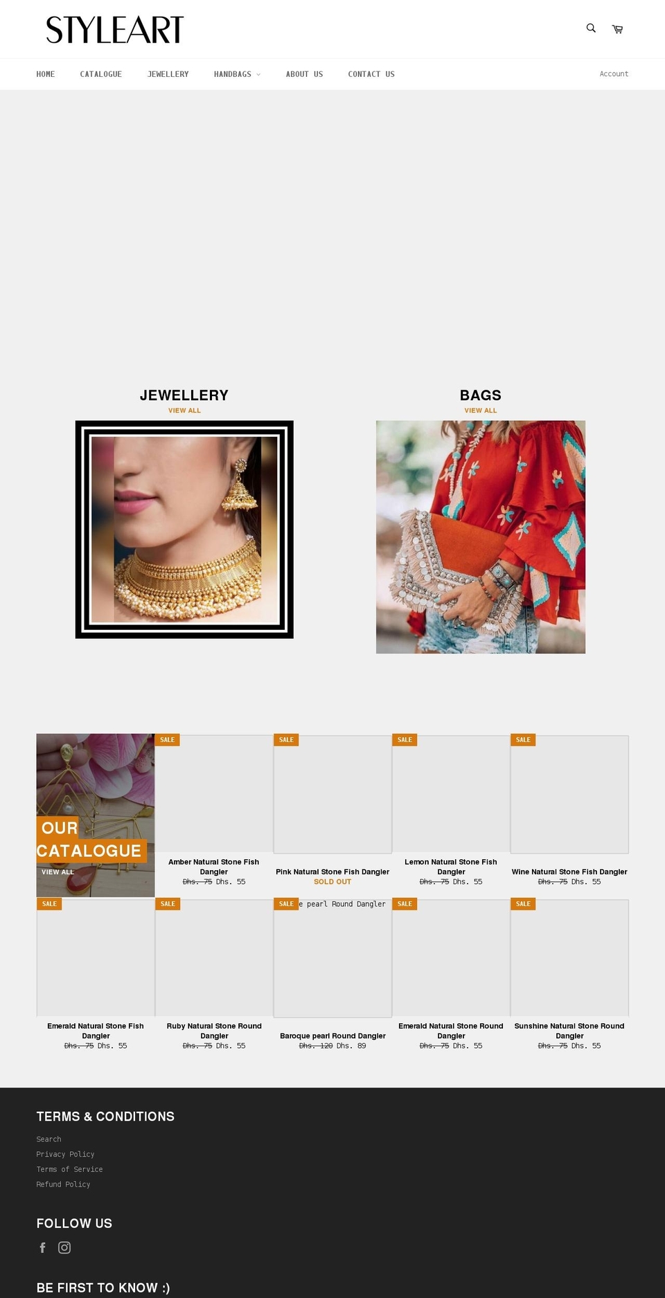 thestyleart.com shopify website screenshot