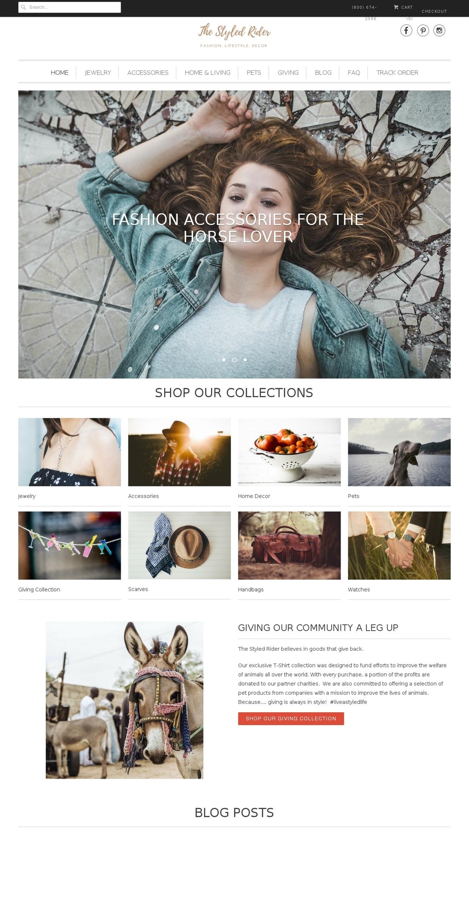 thestyledrider.com shopify website screenshot