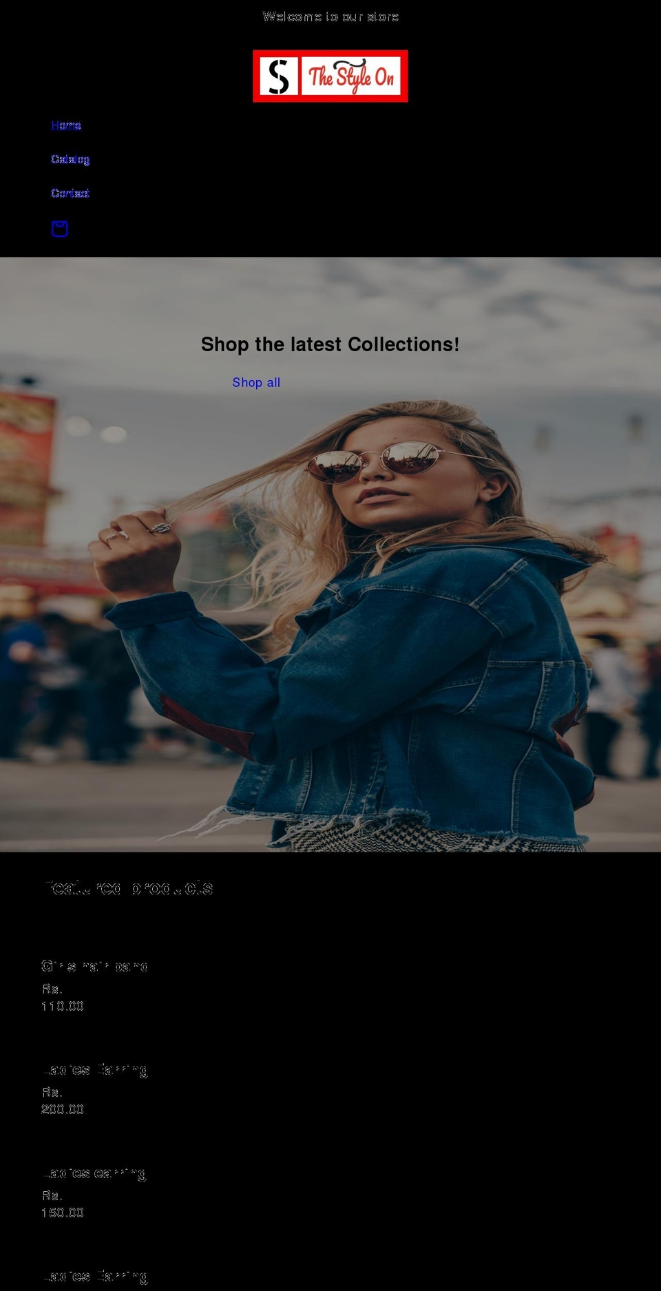 thestyleon.com shopify website screenshot