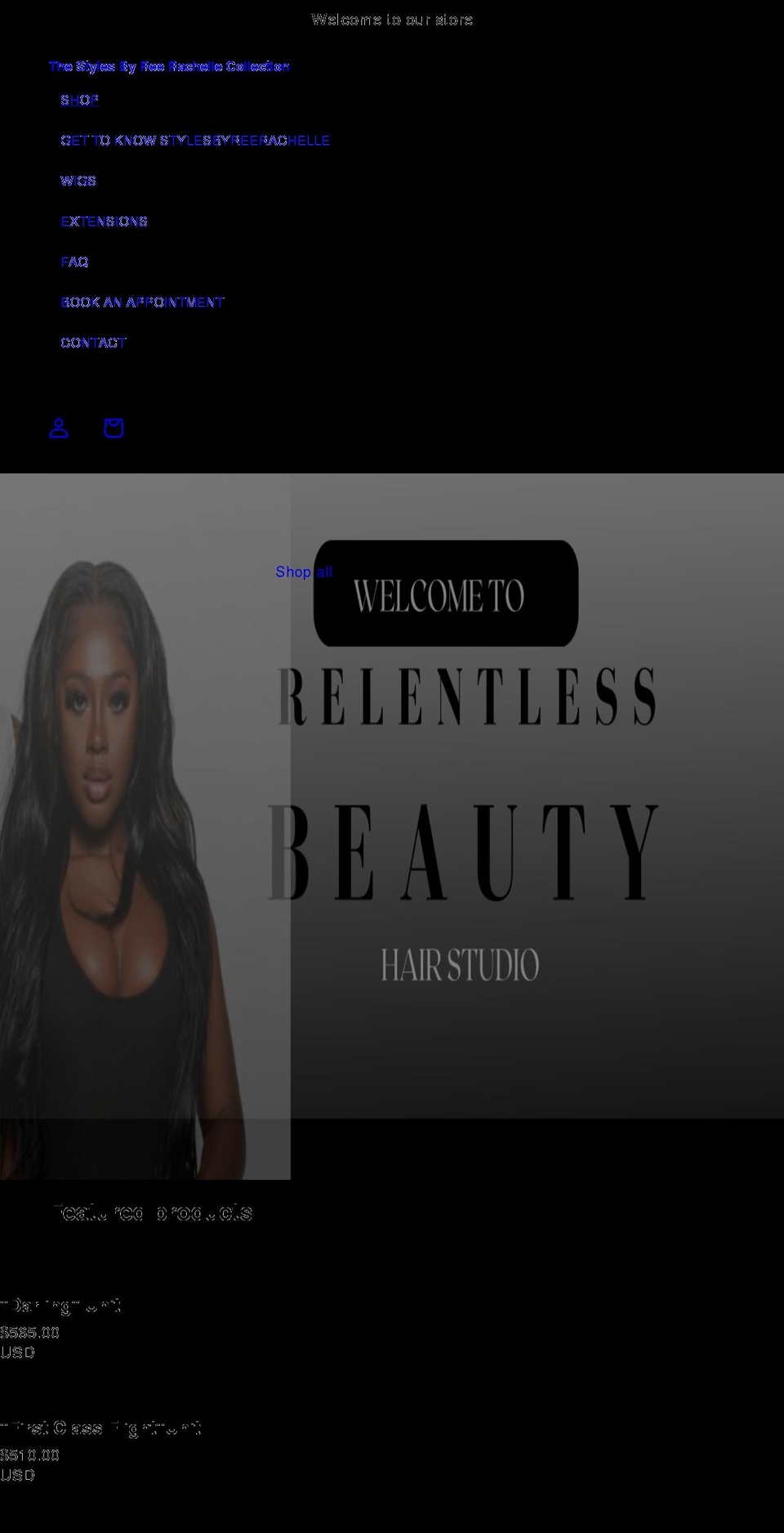 thestylesbyreerachelle.com shopify website screenshot