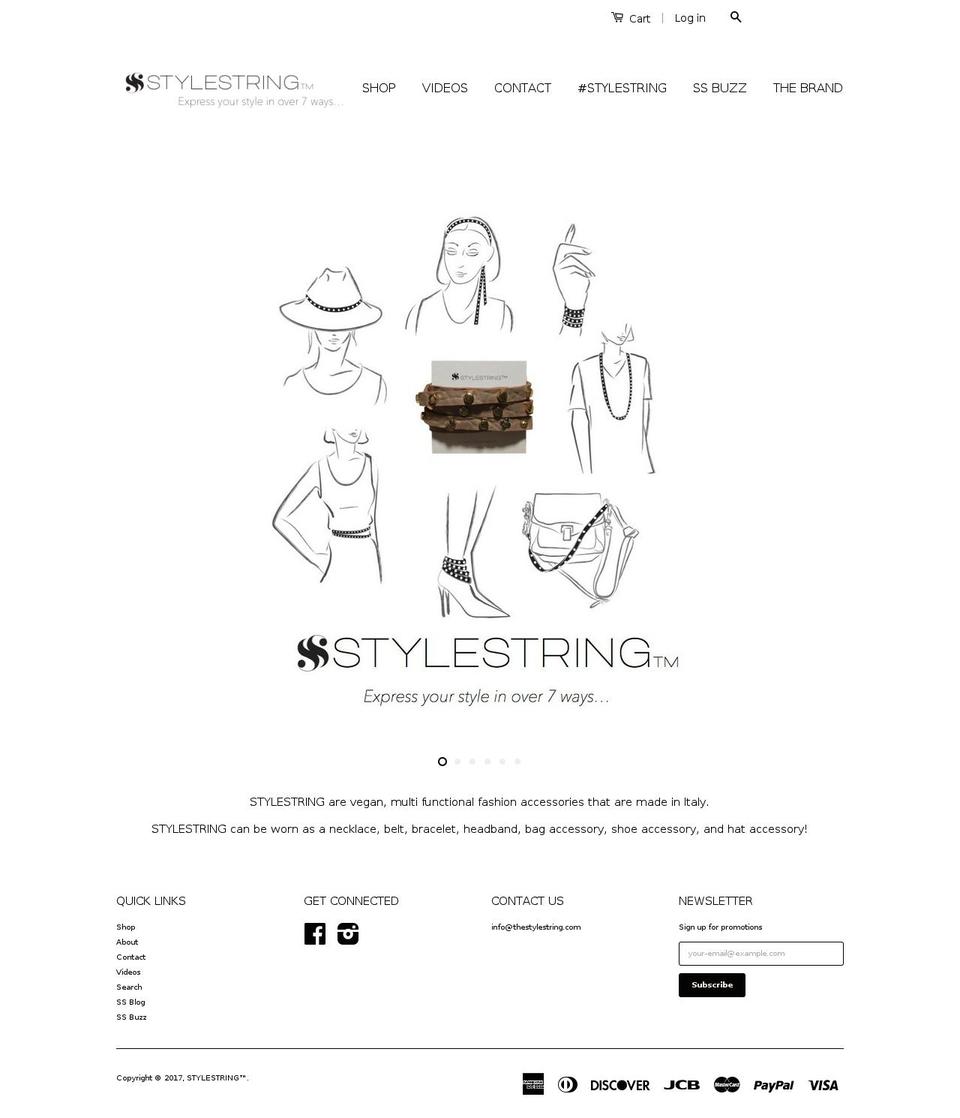 thestylestring.com shopify website screenshot