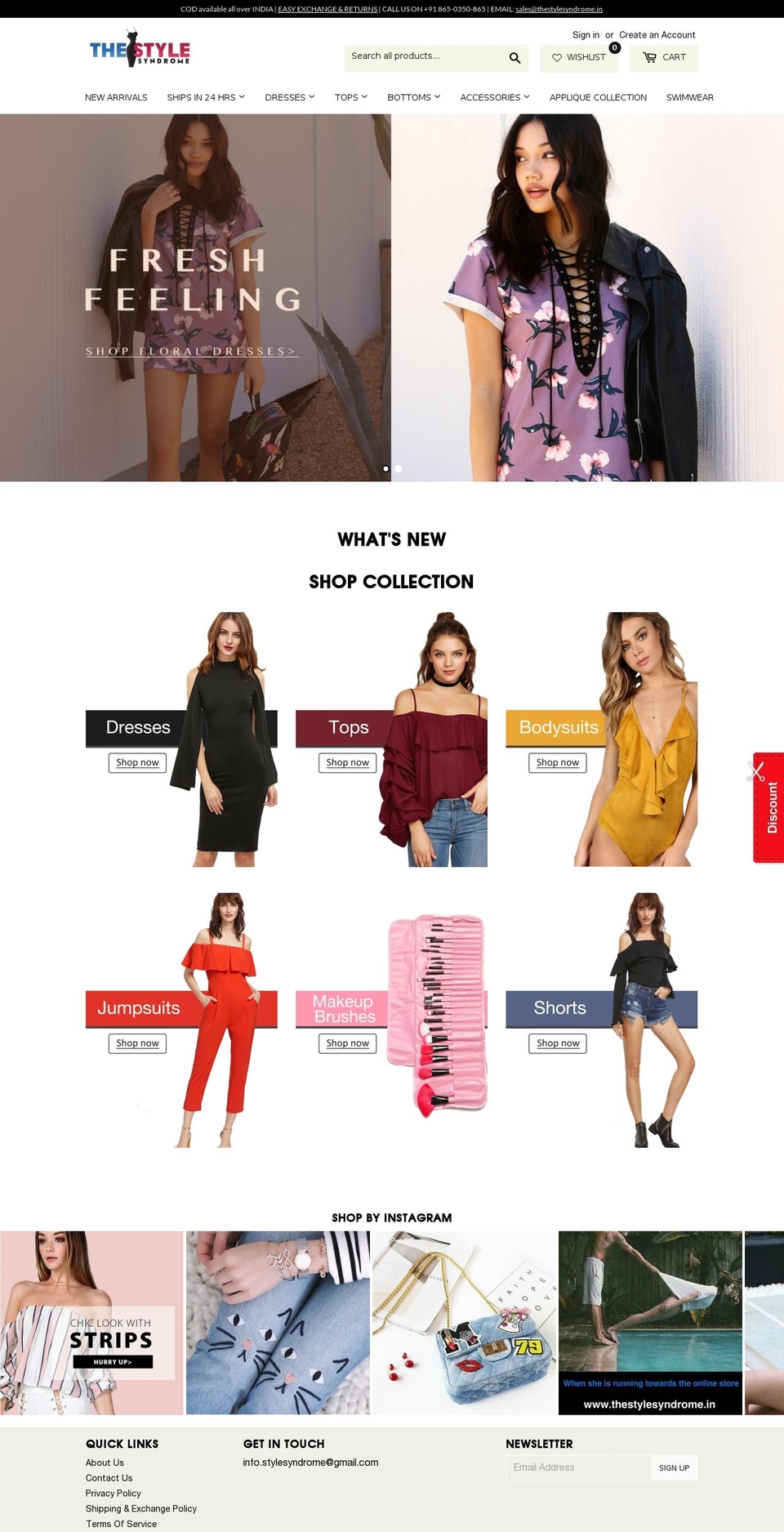 thestylesyndrome.in shopify website screenshot