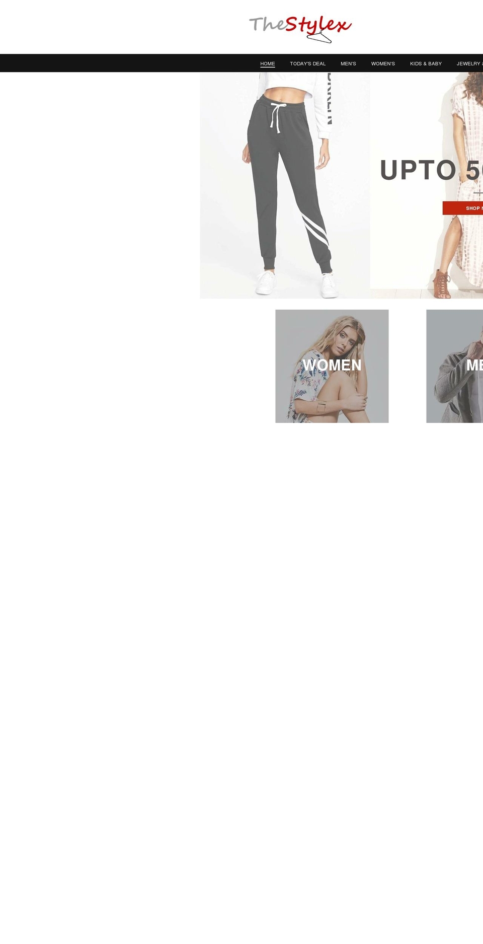 thestylex.com — Shopify storefront screenshot