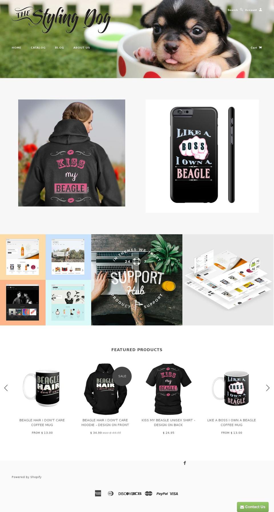 thestylingdog.com shopify website screenshot