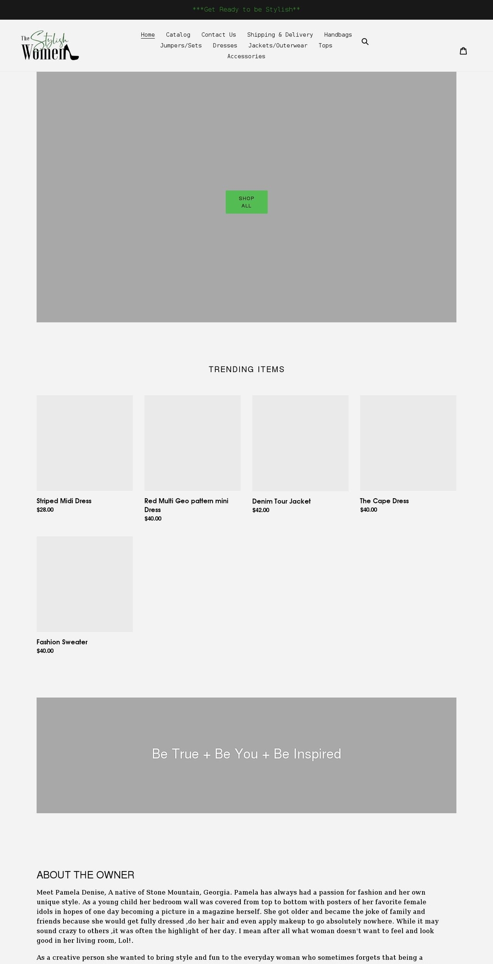 thestylishwmn.com shopify website screenshot